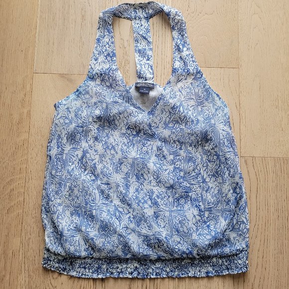 Lucky Brand Tile Print Boho Tank Top Size M - Picture 1 of 7